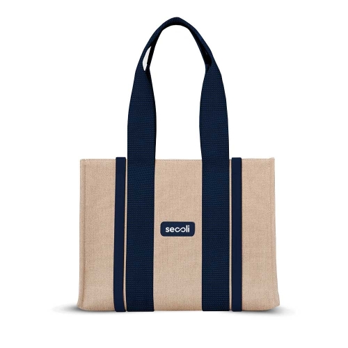 Bolsa Ecológica com Alças Contrastantes-SAC-8517