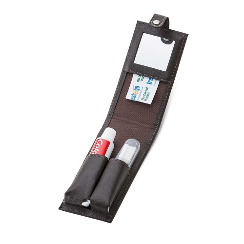 Kit Dobrável de higiene personalizado com espelho-KBU-804