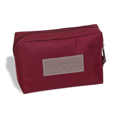 Necessaire Masculina em Tecido com Detalhe em Couro-NES-862