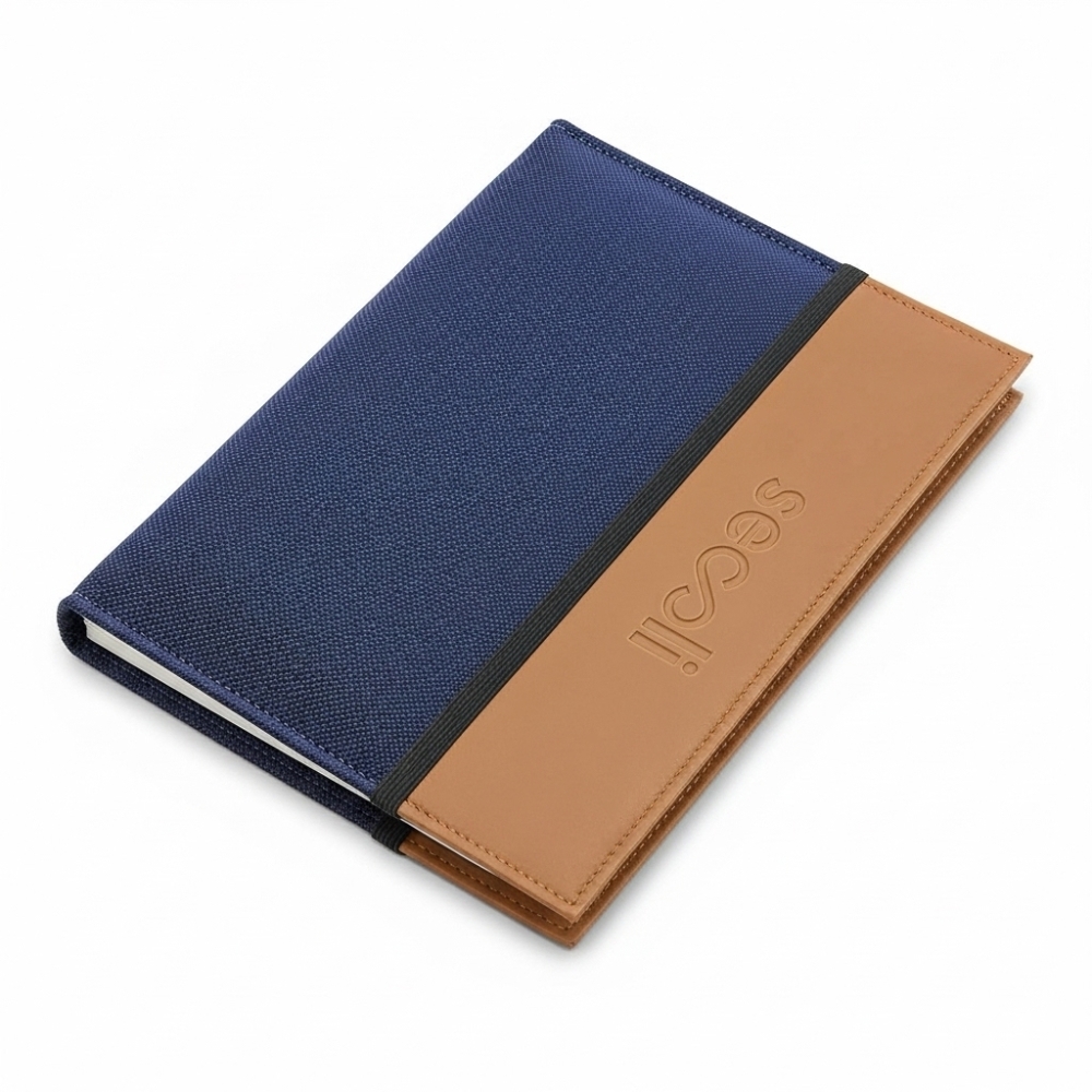 Agenda Capa PU com Faixa Vertical de Destaque