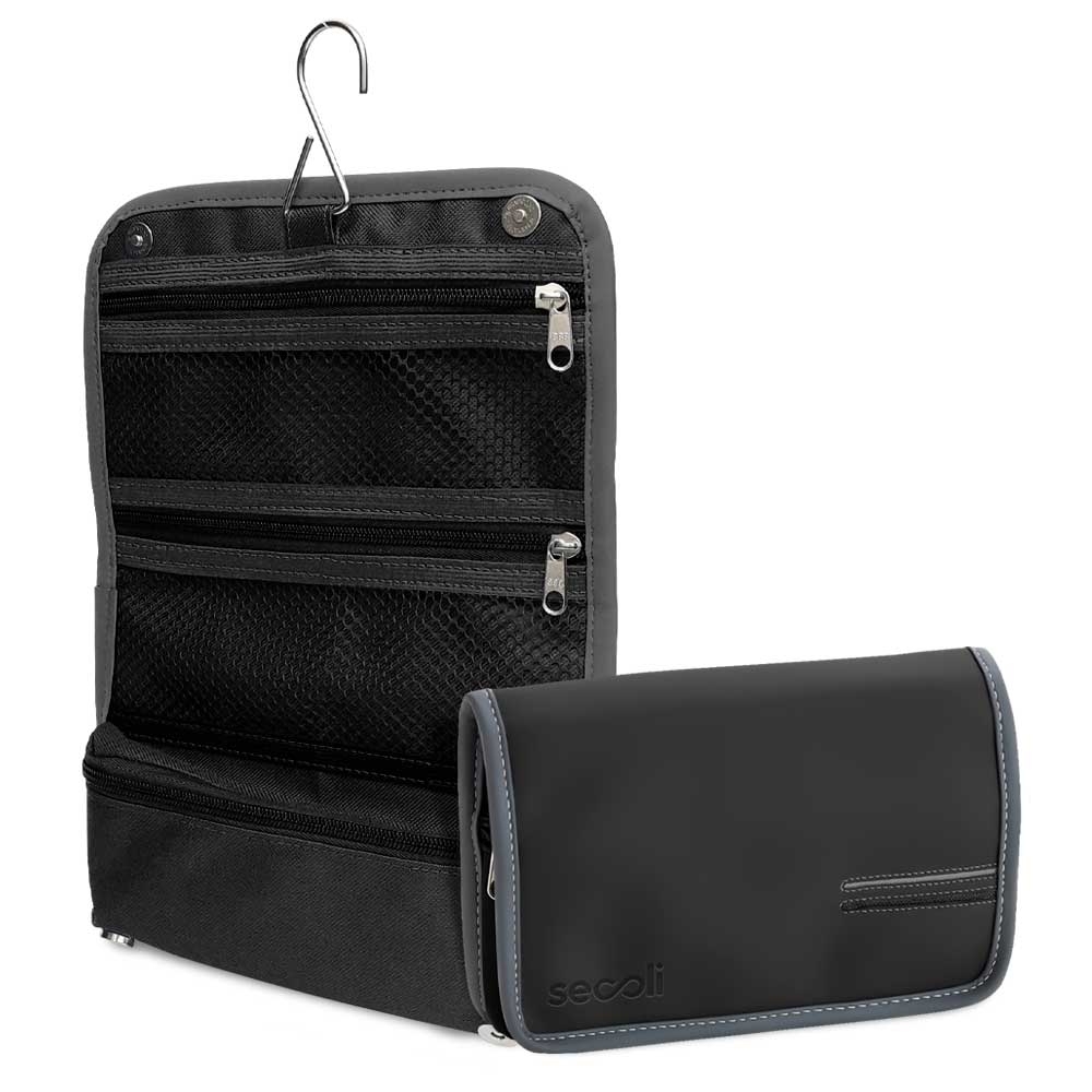 Necessaire de Viagem Dobrável com Gancho