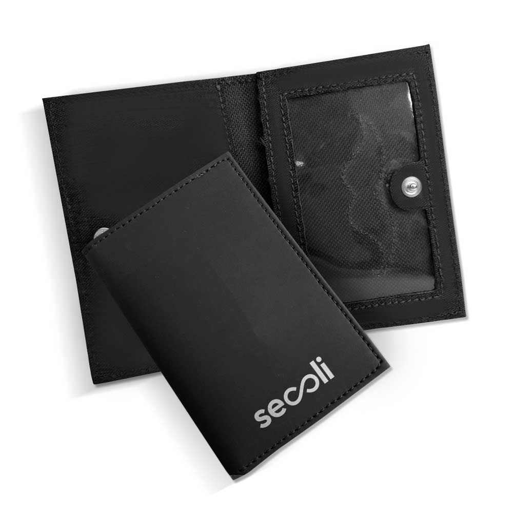 Porta-Cartões Bifólio Slim com Janela