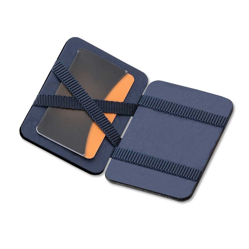 Porta-Cartões Bifólio Slim com Fecho Elástico