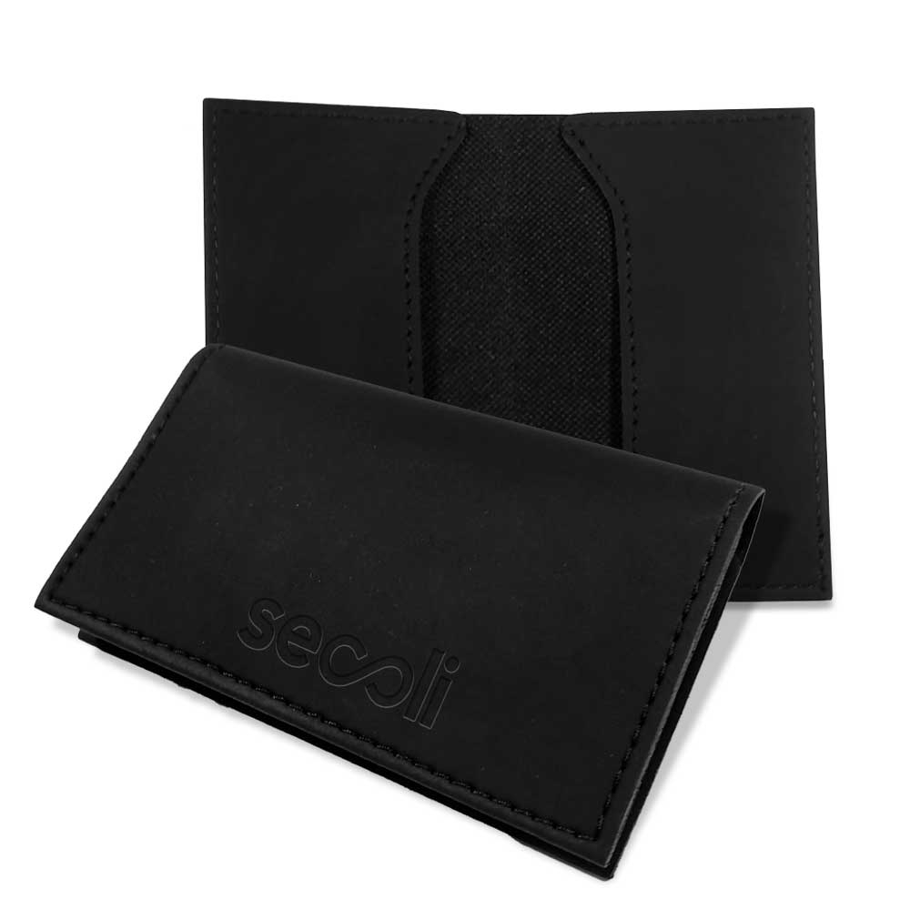 Porta-Cartões Envelope Slim com Fecho por Aba