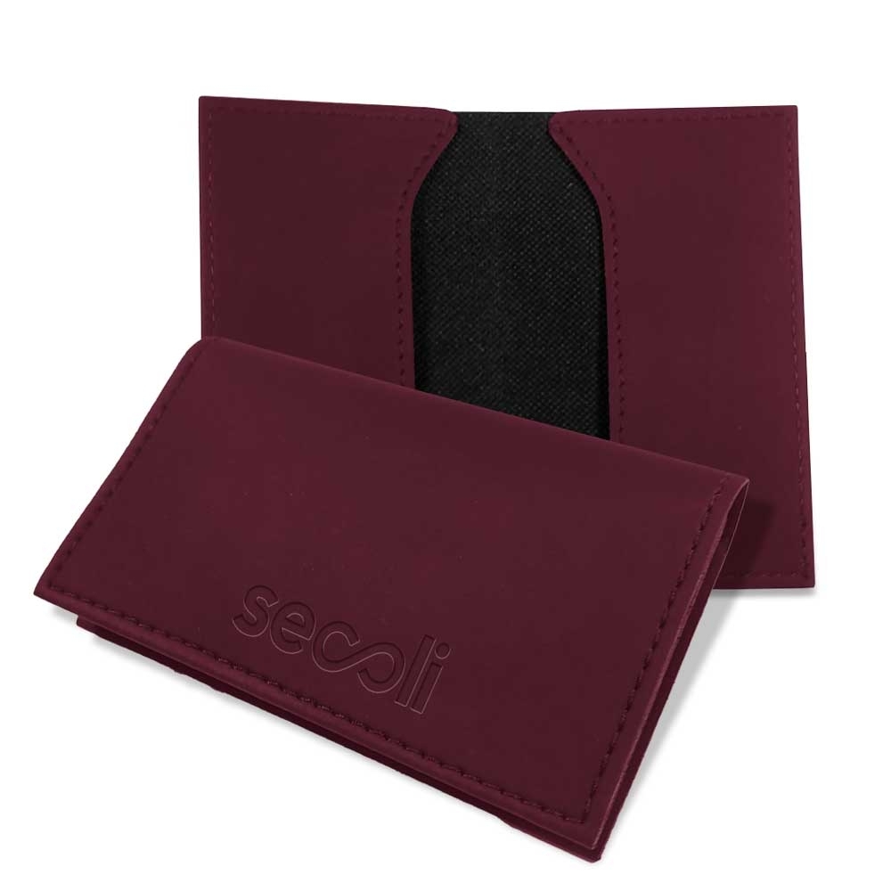 Porta-Cartões Envelope Slim com Fecho por Aba