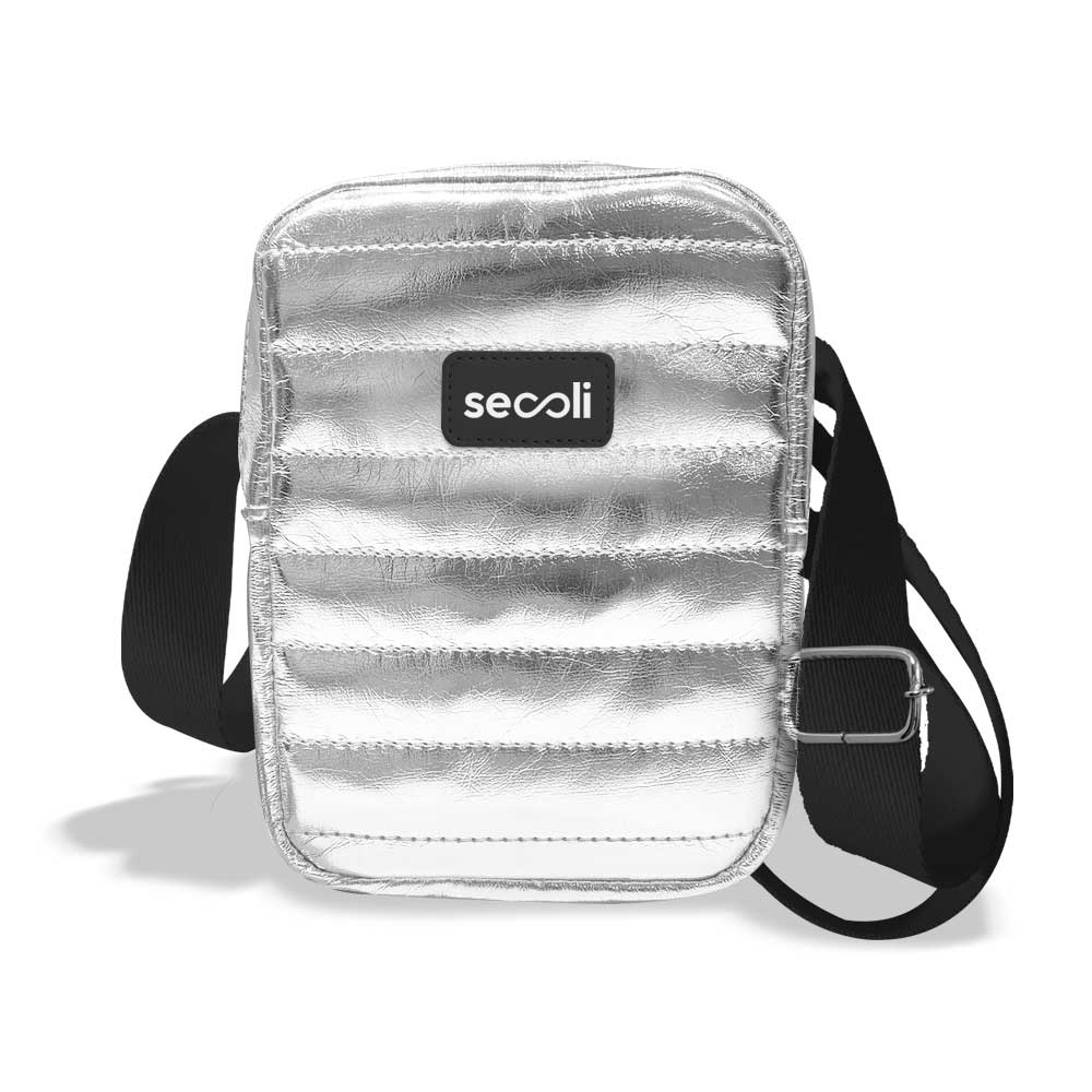  Shoulder Bag Acolchoada com Logo 
