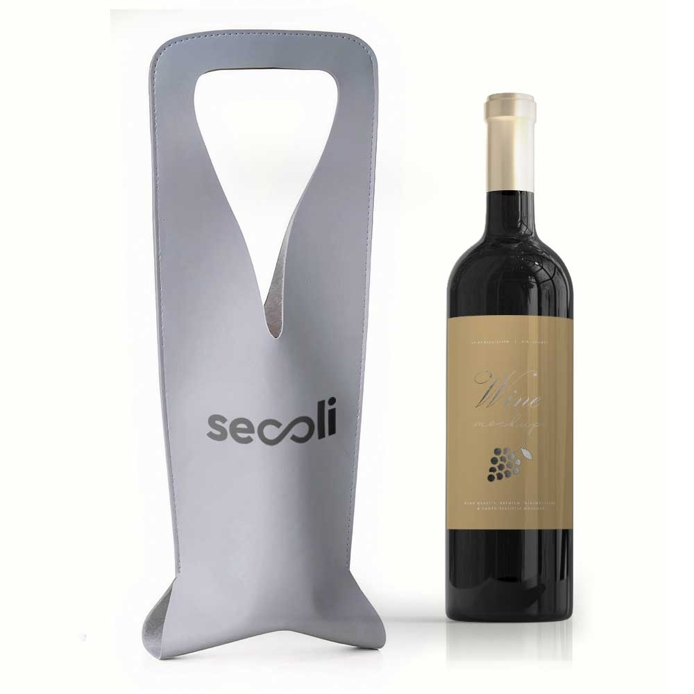 Suporte Estilizado para Vinho com Logo